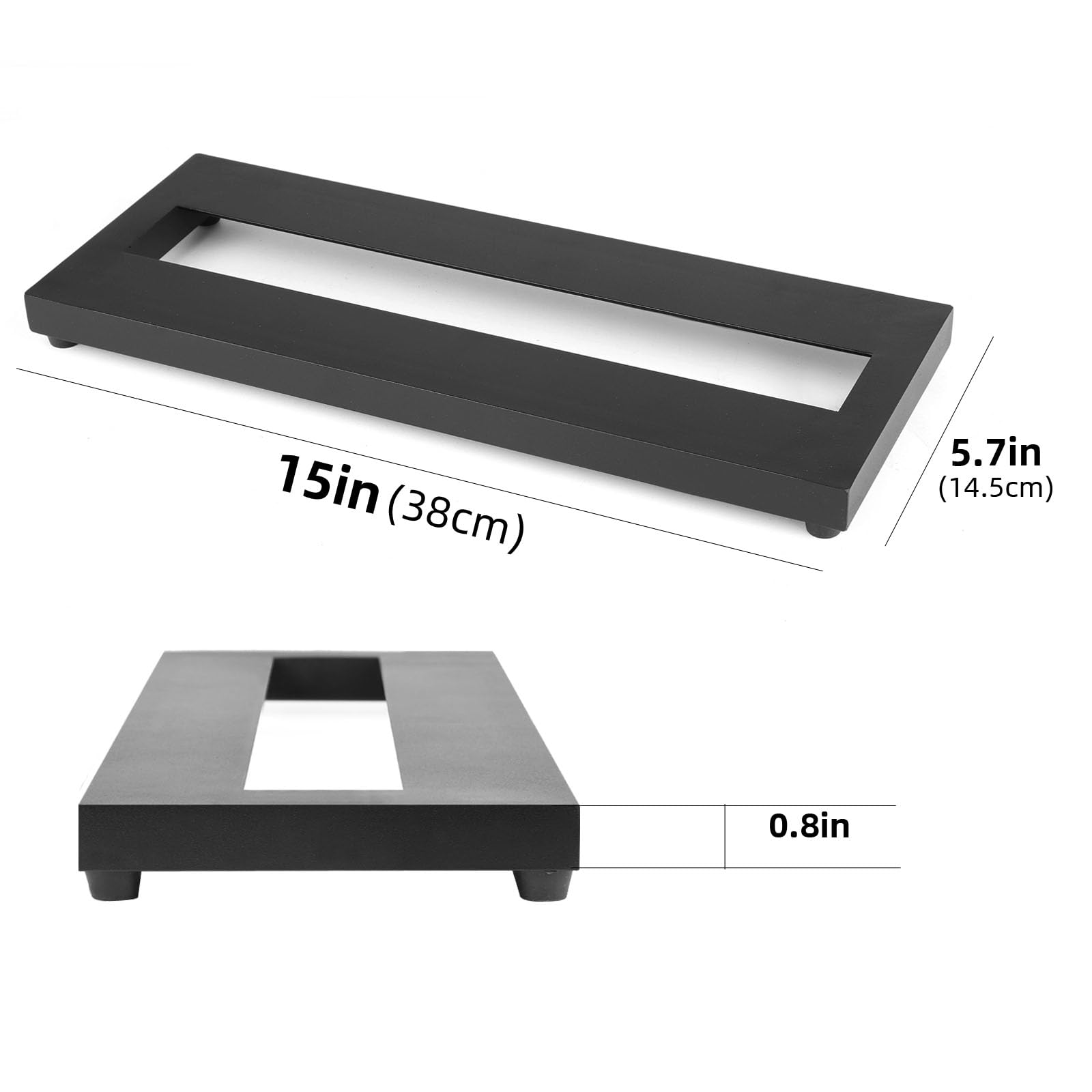 Mr.Power 15 x 5.7 inch Pedal Board Portable 0.75lb Super light Aluminium Alloy Effect Pedalboard With Carry Bag (Small Pedalboar